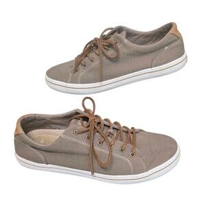 Sperry Striper II Linen Shoes Mens Size 11.5 Casual Leather Laces STS25678
